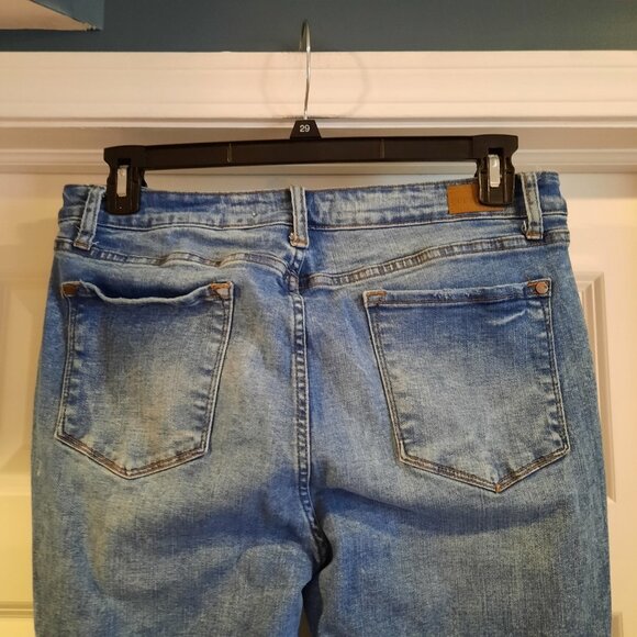 Judy Blue‎ Jeans Womens 15/32 High Rise Skinny Acid Mineral Wash Distressed - Picture 4 of 10